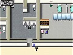 i am massaging my friend's big tits in the school pool.