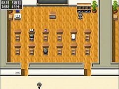 i am massaging my friend's big tits in the school pool.