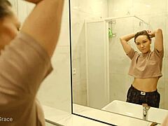 Kristina’s morning in the bedroom