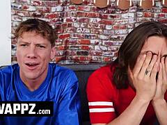 stepsis bends over for fingering and face sitting in wild orgy