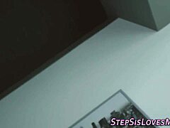 Stepsis gives handjob and blowjob to cock