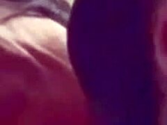 A homemade video of a mature woman trying out a double dildo alone