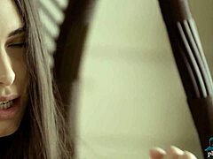 Arab Teen Katrine Pirs Strips for Playboy Softcore!