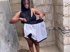 Hell yeah! Outdoor sex adventure with curvy babe spreading for big cock!