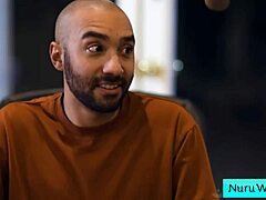 Black Horny Beauty Masseuse Delivers Wet Nuru Massage