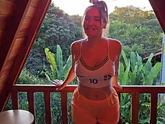 Cum Fills My Mouth After Sucking Cock in Cabin