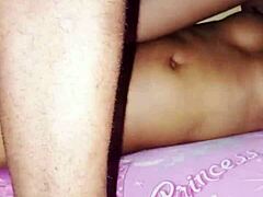 Young African American woman likes it rough and intense in the morning position