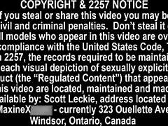 Maxine feels pleasure in her tight hole