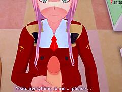 Zero Two says, Darling, let's have sex in this Franxx fantasy.