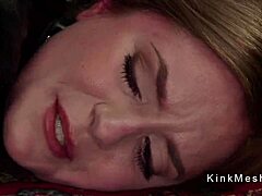 Lesbian bondage and anal play with a strapon
