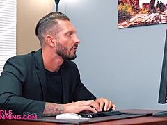 Petite teen Hazel Moore gets rimmed by coworker hard