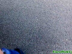 Brunette Babe Picked Up for Cash in Outdoor Anal