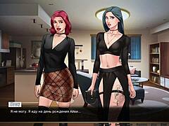 Hentai game with 18-19 year old glasses wearing characters