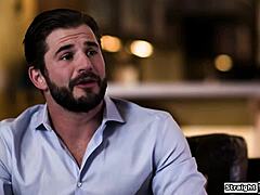 Blonde babe forced to bang guy to stay hidden