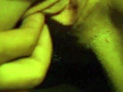 blonde cougar fucks in the car, getting cum on her tits in front of the driver