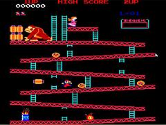 Brunette Gamer Ready for Donkey Kong Challenge