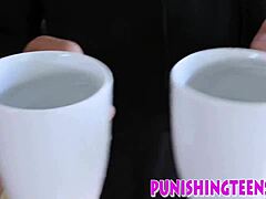 Redhead teen gets BDSM blowjob and rough anal in HD video