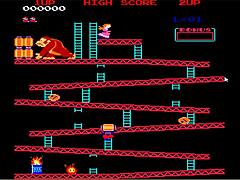 Brunette Gamer Ready for Donkey Kong Challenge