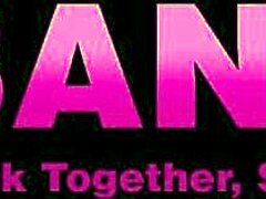 Young babe trio in group oral scene