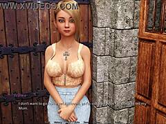 Sunshine love with big tits in 3D game!