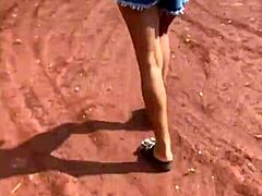 Brazilian Teen Fucked by Black Worker Outdoors