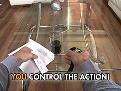 Interactive Adventure With Hot Brunettes On Wild Sofa Ride