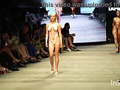 uh, swim suit runway with black tape, ya know?