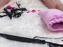 I Gave Her Amazing Body Oil Massage Then I Fucked Her Pussy And Asshole With Glass Dildo So Hard And She Loved It Sent Her Home To Husband Used Up And Swollen