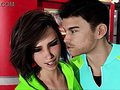 Fat Curvy Babe Rocks Cute Outfit in Wild 3D!