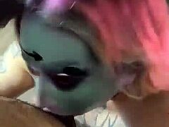 Latina Babe Performs Deepthroat Blowjob