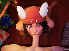 Fortnite Skye Enjoys Christmas Blowjob