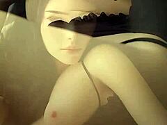 Asian wife strips naked for intense show with Uloversdoll in wild action