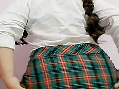 Mexican Schoolgirl Masturbates to Orgasm After Class
