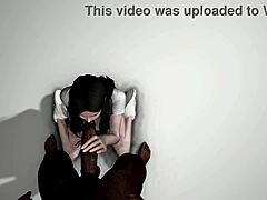 헤이 메간 F, 또 그 큰 흑인 자지로 박히고 있어?