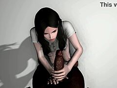 Megan gets it hard in a group sex scene with a big black cock
