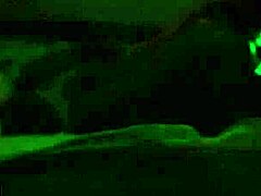 Sexy Black Woman Gives Oiled Blowjob to Big Cock with Banana