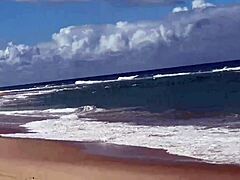 Two Hot Brazilian Babes Enjoy Coral Beach Day