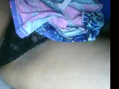 girl relaxes with homemade webcam session