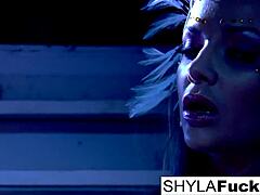 Busty Nikka obeys Shyla Stylez's commands in erotic girl-on-girl sex!