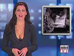 Рашель Уайлд раздевается догола в новостной компиляции