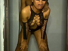 petite slut screams loud in tight fishnets