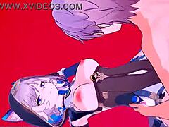 3D porn game with huge tits and cumshot