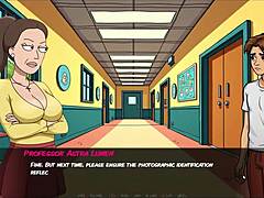 Steamy teen tits and cumshots in Evil Morty parody hentai