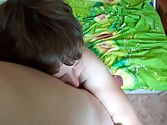 POV homemade video of Ukrainian MILF getting her ass fucked