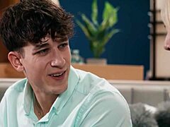 Religious couple Lexi and Parker dive into a forbidden threesome with intensity.  