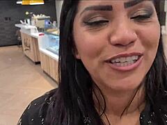 We ate our burgers at the fast food place