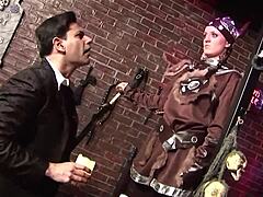 Experienced brunette deepthroats big cock, rides in cowgirl, orgasms