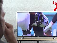 he pounds latina friend hard, finishing on mouth and tits