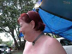 Kinky kiwi MILF on holiday, public display of affection