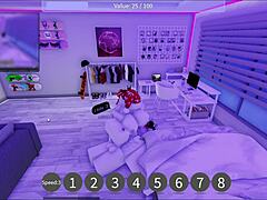 Having fun in a Roblox condominium with a condom game